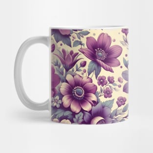 Purple Flowers Mug